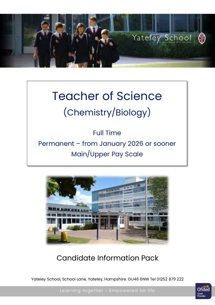 thumbnail of Science Teacher Candidate Information Pack